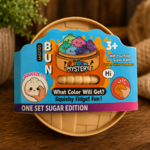 Rainbow Mystery Dumpling Squishy – Sugar Edition