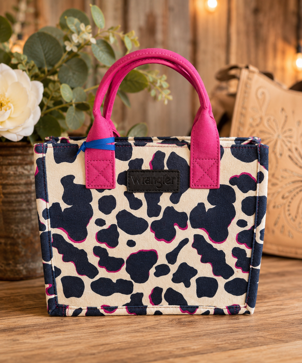 Pink Cow Purse & Cross Body