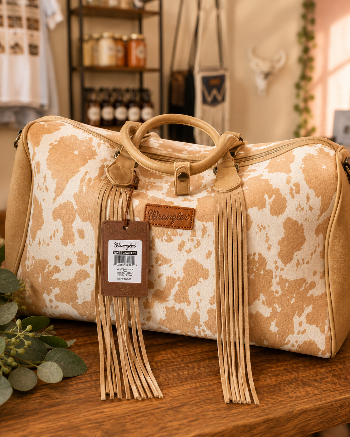 Wrangler Cow Duffel