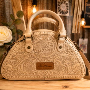 Montana West Floral Tooled Satchel Crossbody